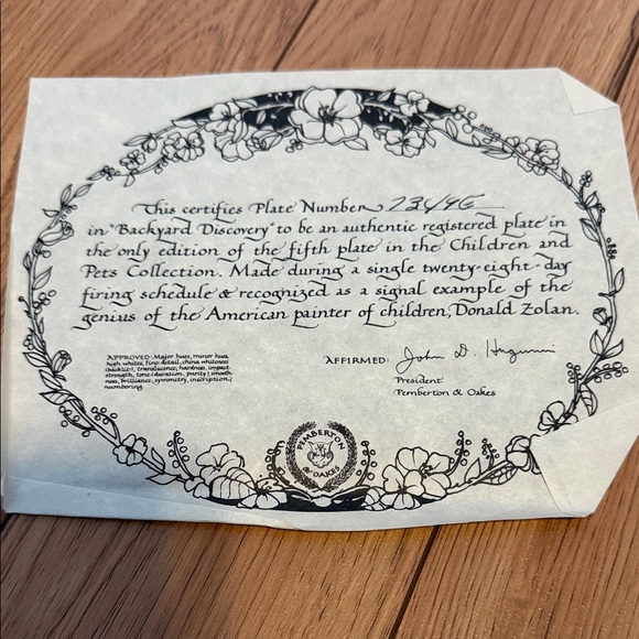 Backyard Discovery Collector's Plate - Picture 3 of 3